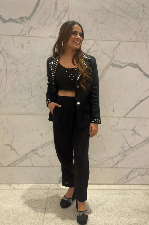 Mirror Embroidered Blazer