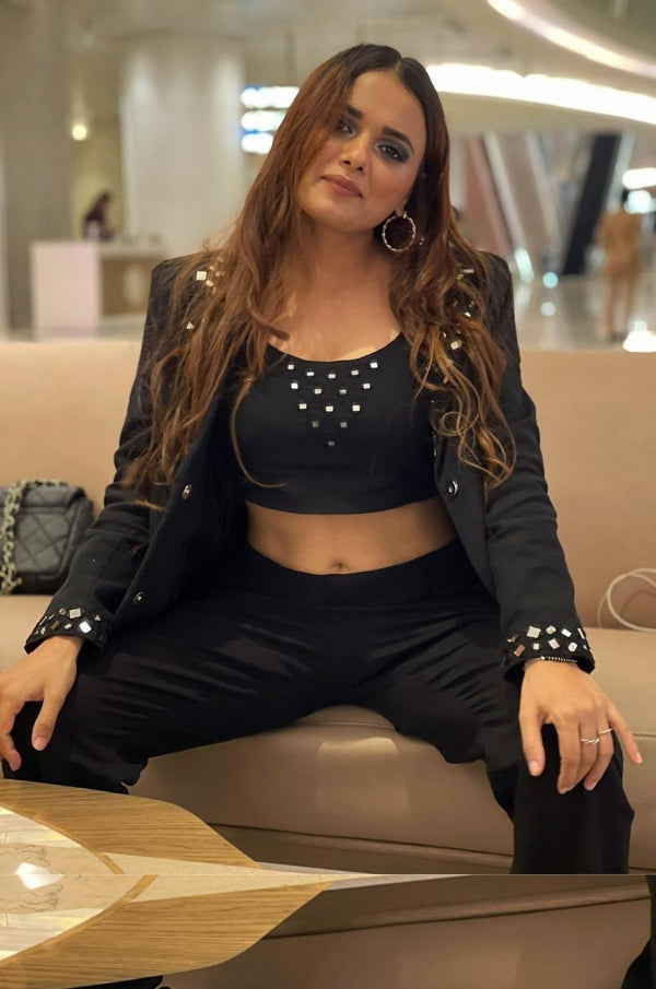 Mirror Embroidered Blazer