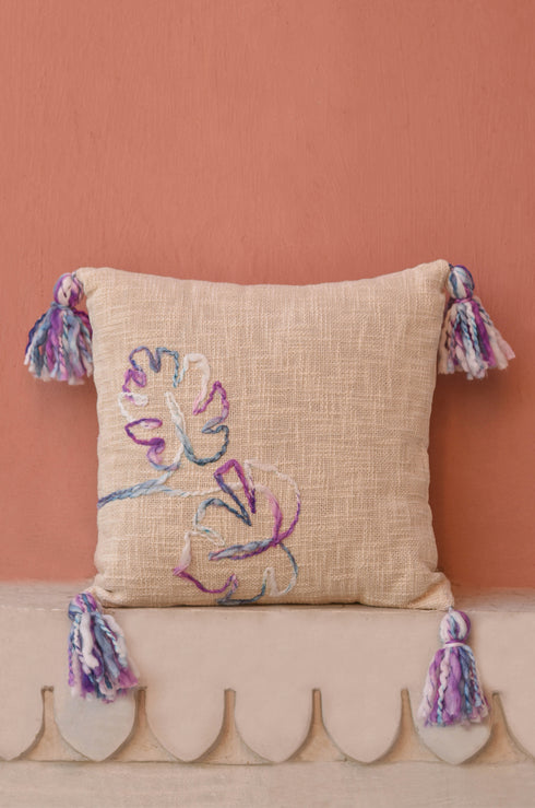 Zeni Embroidered Cushion Cover