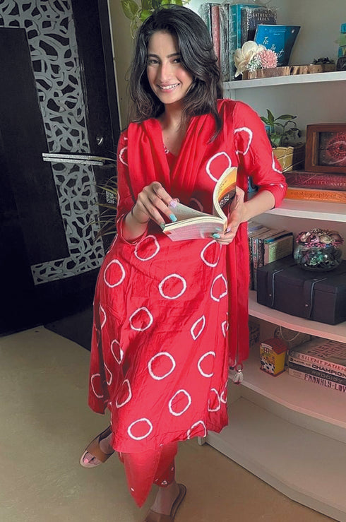 Model from Gulaal Creation wearing a festive Kurta for women.