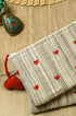 Heart Embroidery Jewellery Pouch - Set Of 2